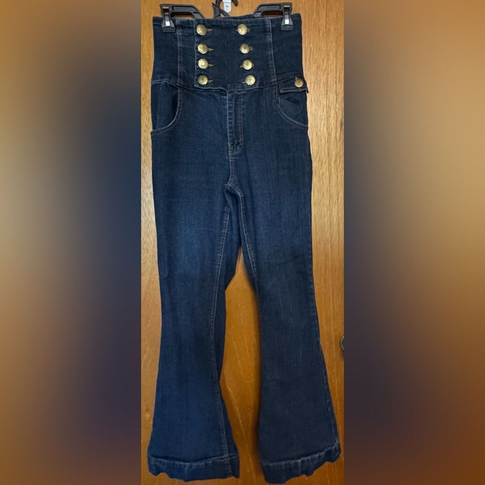 Sapphire Red Dark Blue Women's Jeans